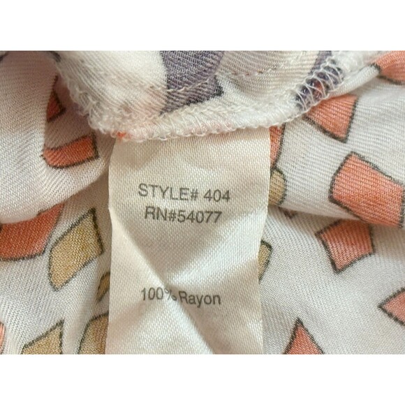 CABI Women's 3/4 Sleeve Button Down Colorful Shirt Medium - Picture 5 of 5